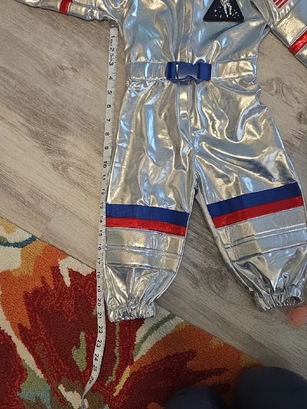 Pottery Barn Kids Silver ASTRONAUT Costume with LIGHT UP JETPACKS! Retail $99